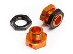 Trophy Buggy - 5mm Hex Wheel Adapters (Orange/Black)